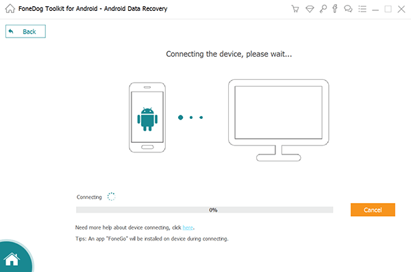 FoneDog Android Veri Kurtarma'yı Başlatın