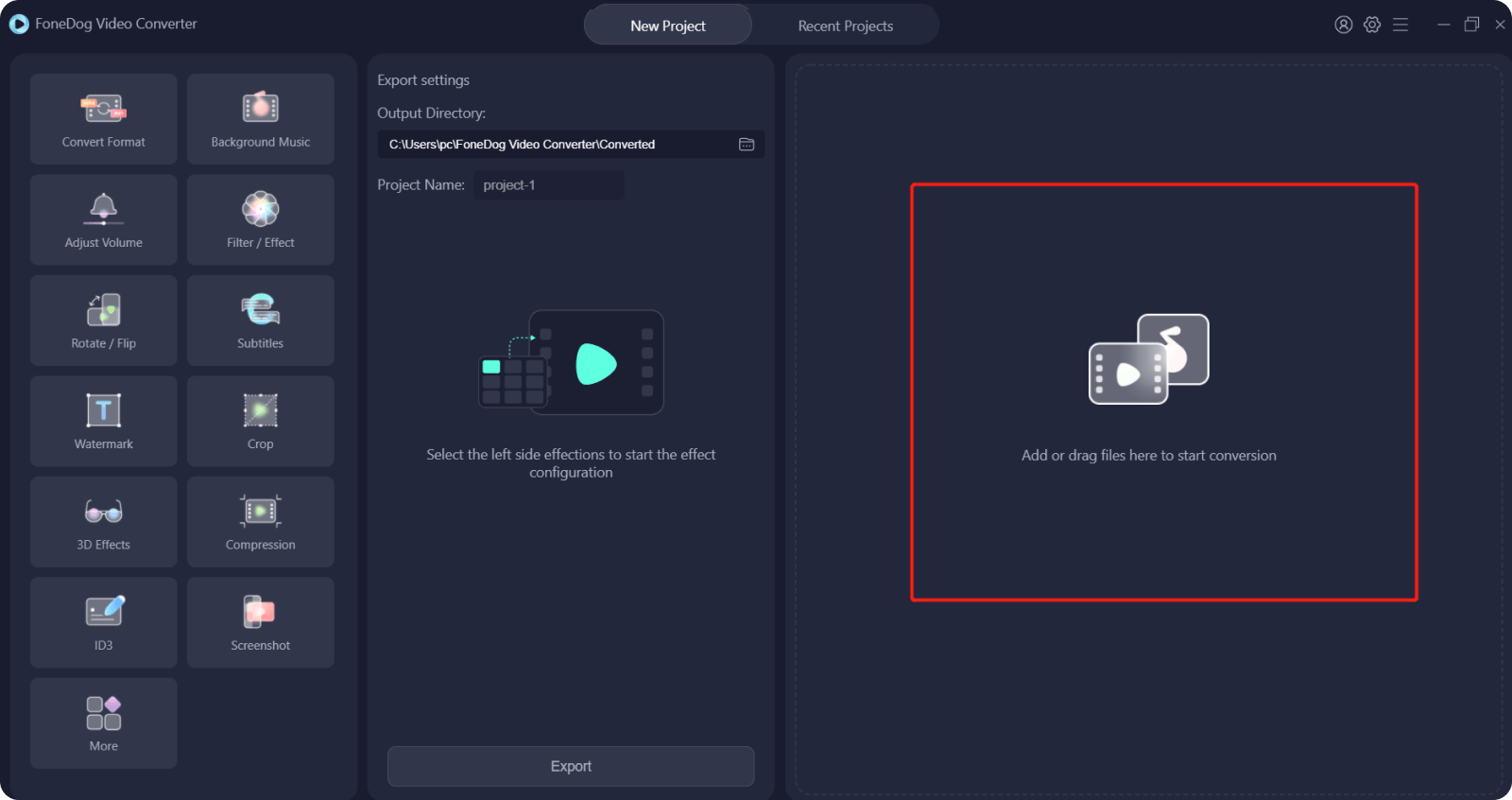 Chromebook'ta Ses Kaydetmek için FoneDog Video Converter'a Dosya Ekleme