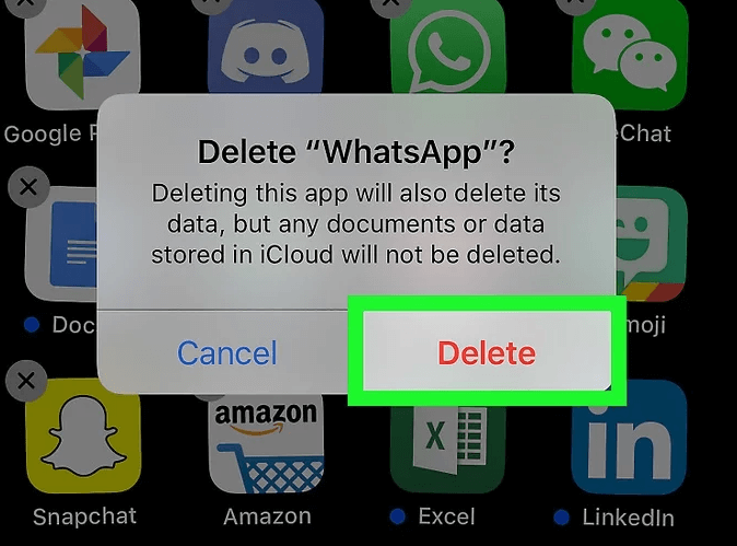 WhatsApp'ı Kaldırarak iPhone'daki WhatsApp Ortamını Silme