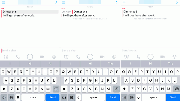 Snapchat Mesajları Kaydetmeyi Kaldır