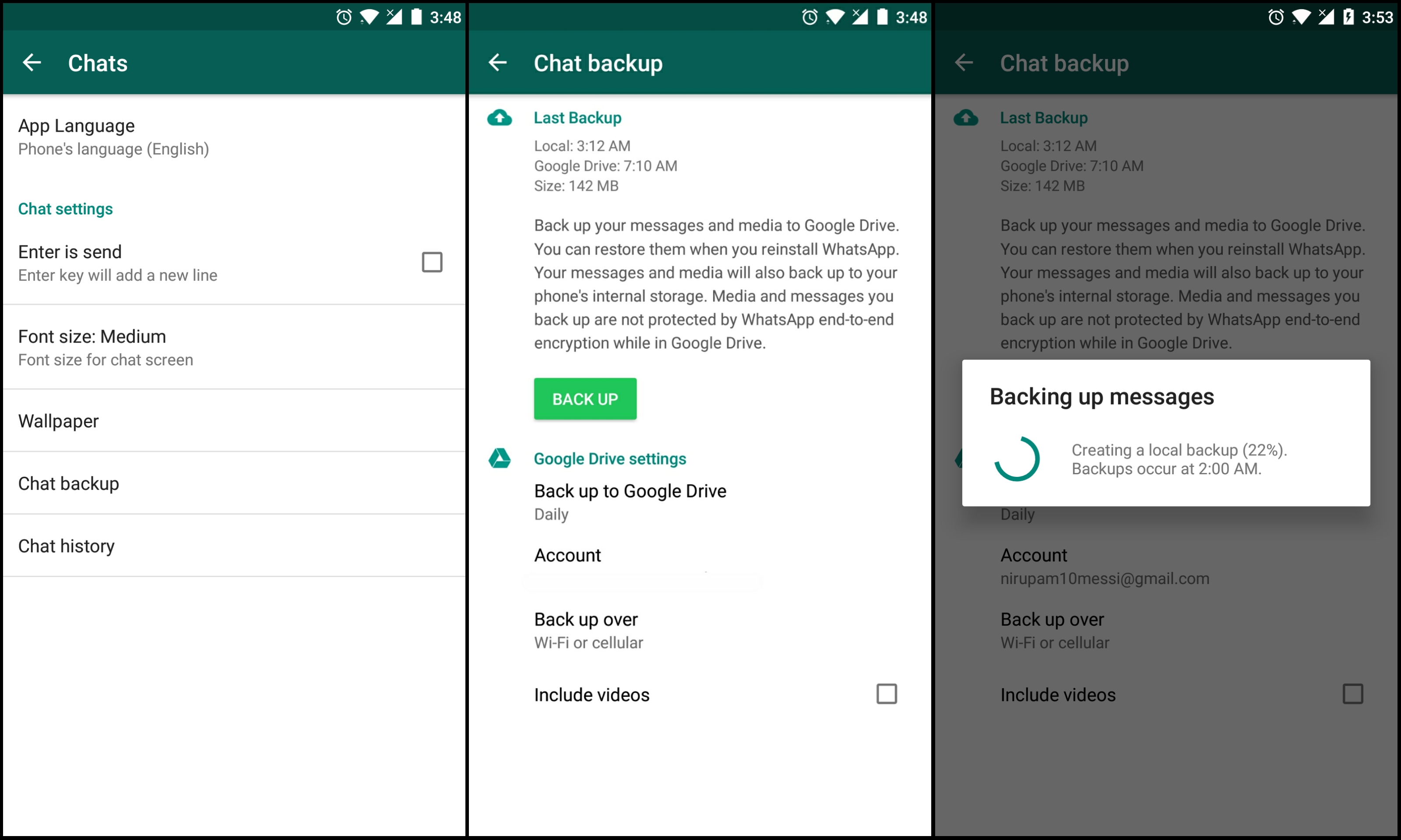 Google Drive Yedekleme Whatsapp'ı Kurun