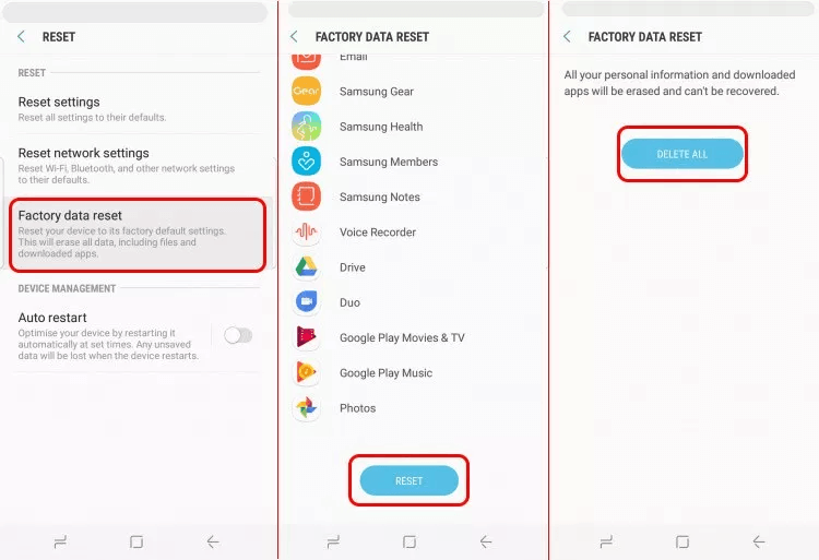 Verizon Message Plus'ı Çözmek için Android Cihazınızı Sıfırlayın