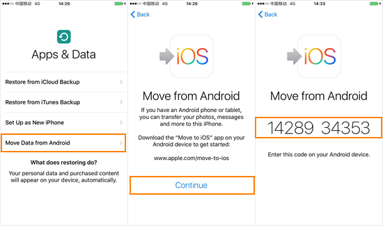 iOS'a Taşı Uygulamasını Kullanarak Fotoğrafları Android'den iPhone 15'e Aktarın