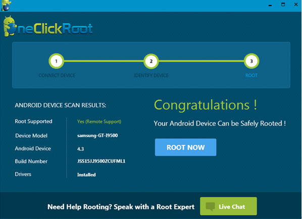 Oneclickroot Tamamlandı