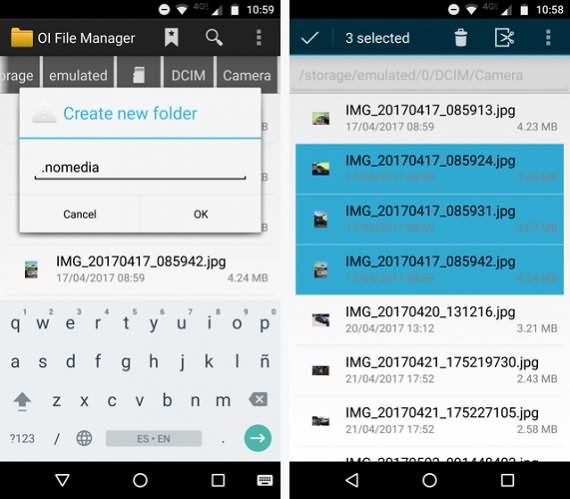 Nomedia Uygulaması Olmadan Android'de Fotoğrafları Gizle