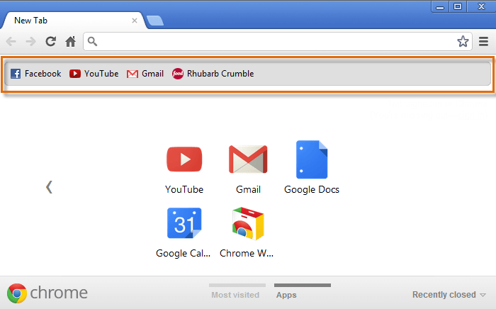 Chrome Yer İmlerini Yedekleyin Girişi Yedekleyin