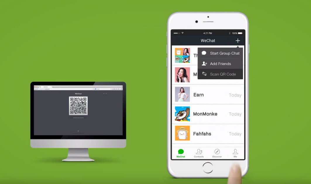 Yedekleme WeChat Fotoğrafları ve Videoları QR Kodu