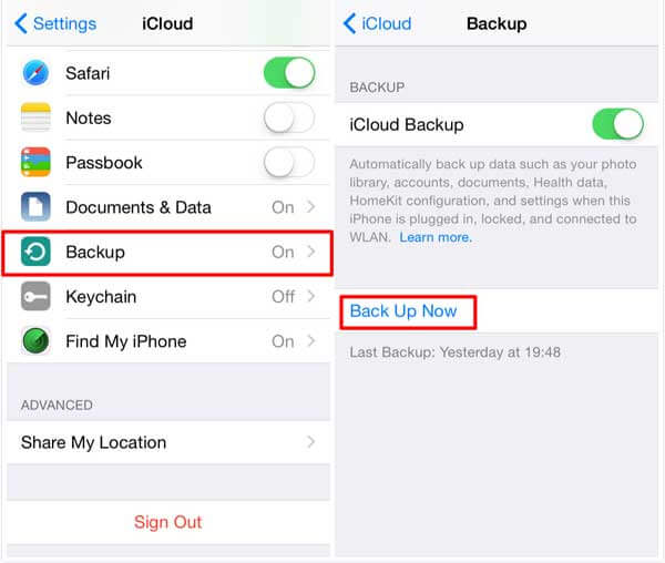 icloud-yedekleme-sms