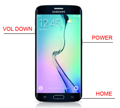 önyükleme-samsung-telefon-kurtarma modunda