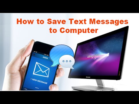 Mesajlar Bilgisayara Nasıl Kaydedilir