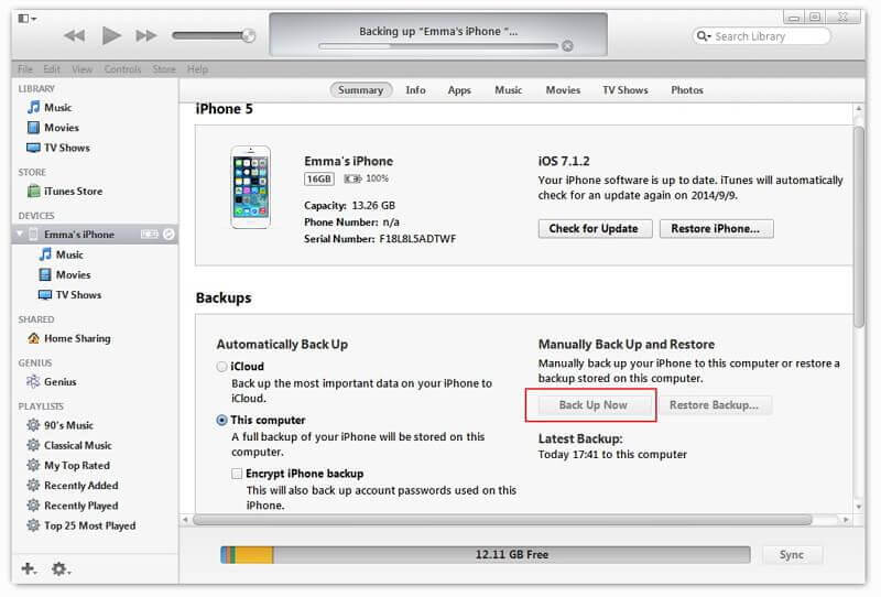 iPhone Kişilerini iTunes aracılığıyla Dışa Aktarma