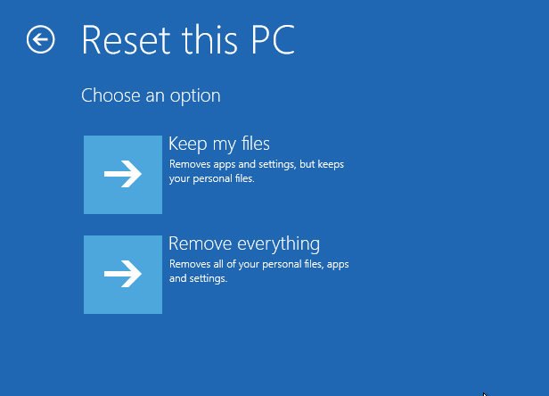 Gelişmiş Başlangıç ​​ile Windows 10'u Parola Olmadan Fabrika Ayarlarına Sıfırlama