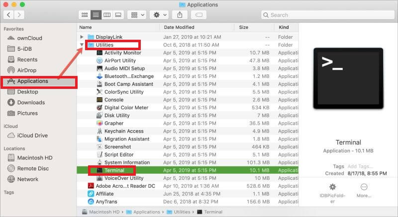 Kaydedilmemiş Excel Dosyasını Mac'teki Terminal Aracılığıyla Alın
