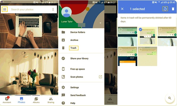 Google Fotoğraflar'ı Kullanarak Samsung'da Silinen Fotoğrafları Kurtarın