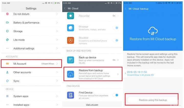 Mi Cloud Backup ile Silinen Mesajları Kurtarın