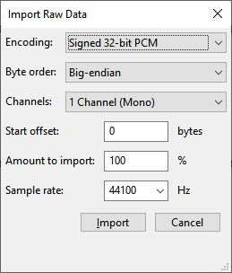 Ham Veri parametrelerini seçin