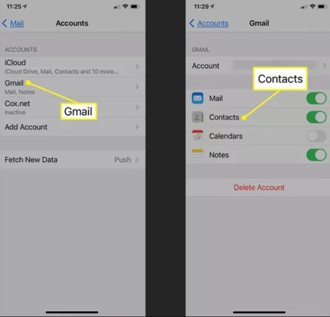 Kişileri iPhone'dan iPhone'a Aktarmak için Gmail'i kullanın