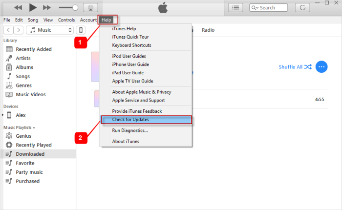 Aygıta Ekle'yi Düzeltmek için iTunes'u Güncelleyin Çalışmıyor