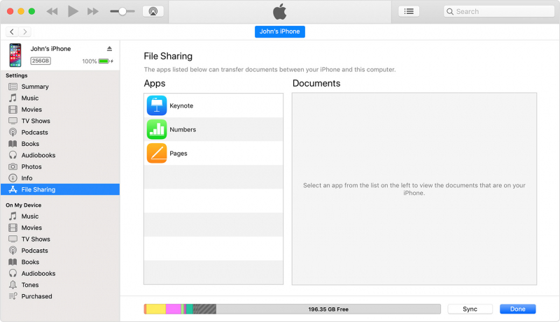 iTunes Dosya Paylaşım Uygulamalarını Kullanarak Müziği iPod'a Aktarın