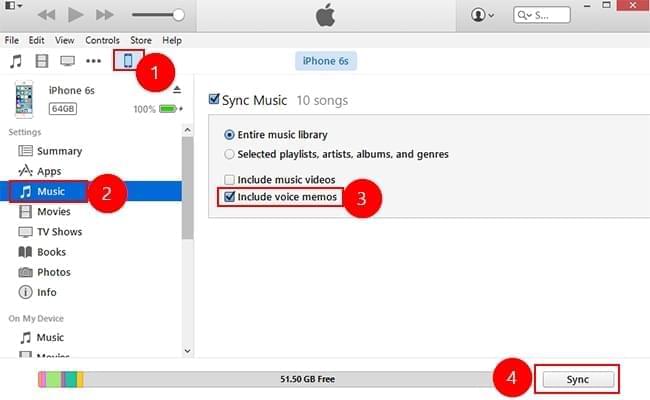 İTunes Kullanarak iPhone'da Sesli Notları Yedekleme