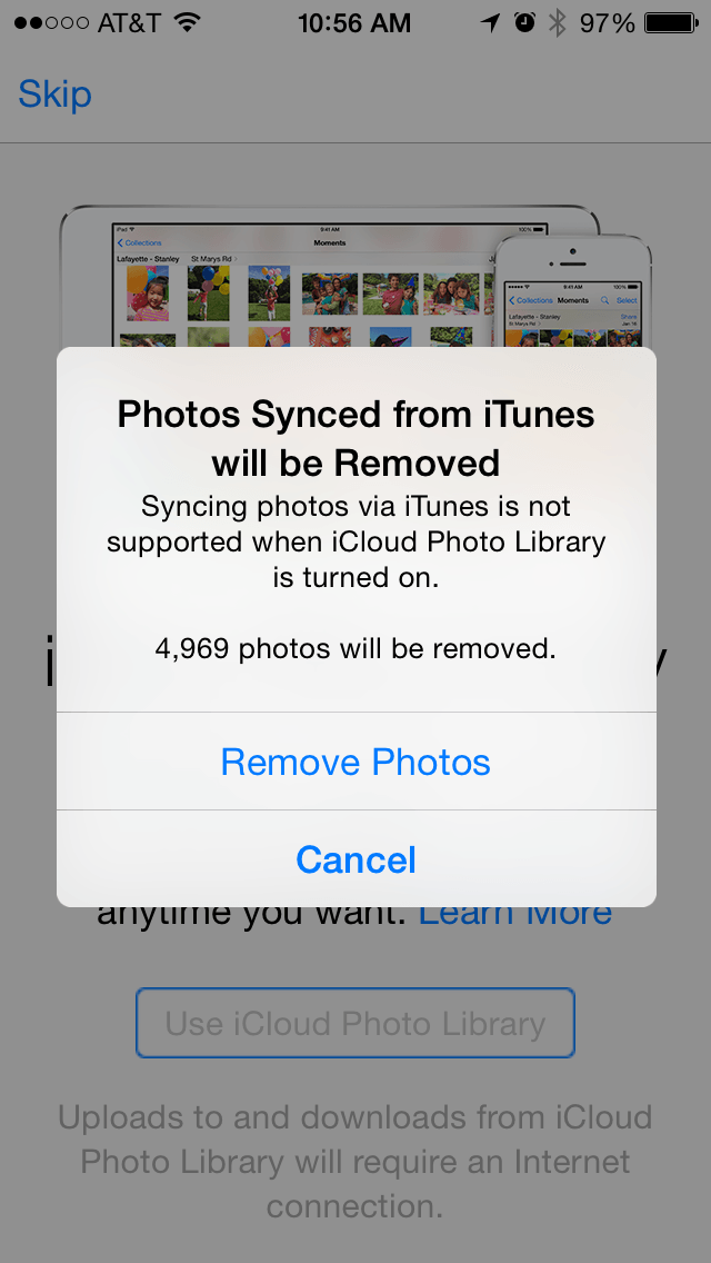 iTunes'dan Eşzamanlanan Fotoğraflar Kaldırılacak