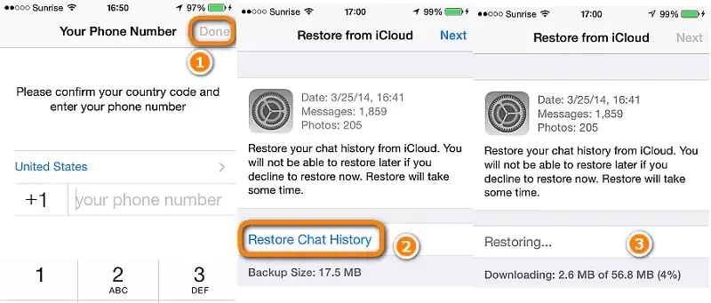 iCloud'u Kullanarak WhatsApp'ı iPhone'dan Çıkarın