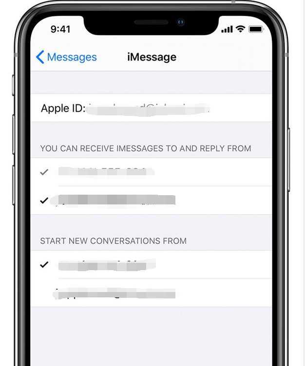 iMessage E-posta Adresini Kontrol Edin