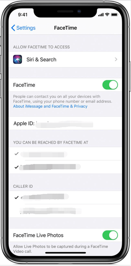 iMessage Face Time'ı Etkinleştir