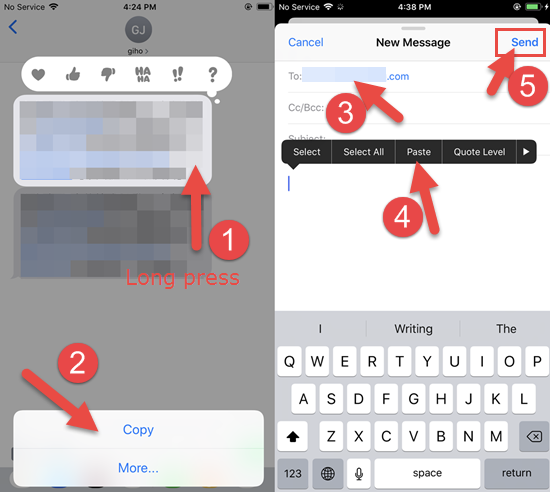 E-posta Kullanarak iMessage Konuşmalarını Yazdırın