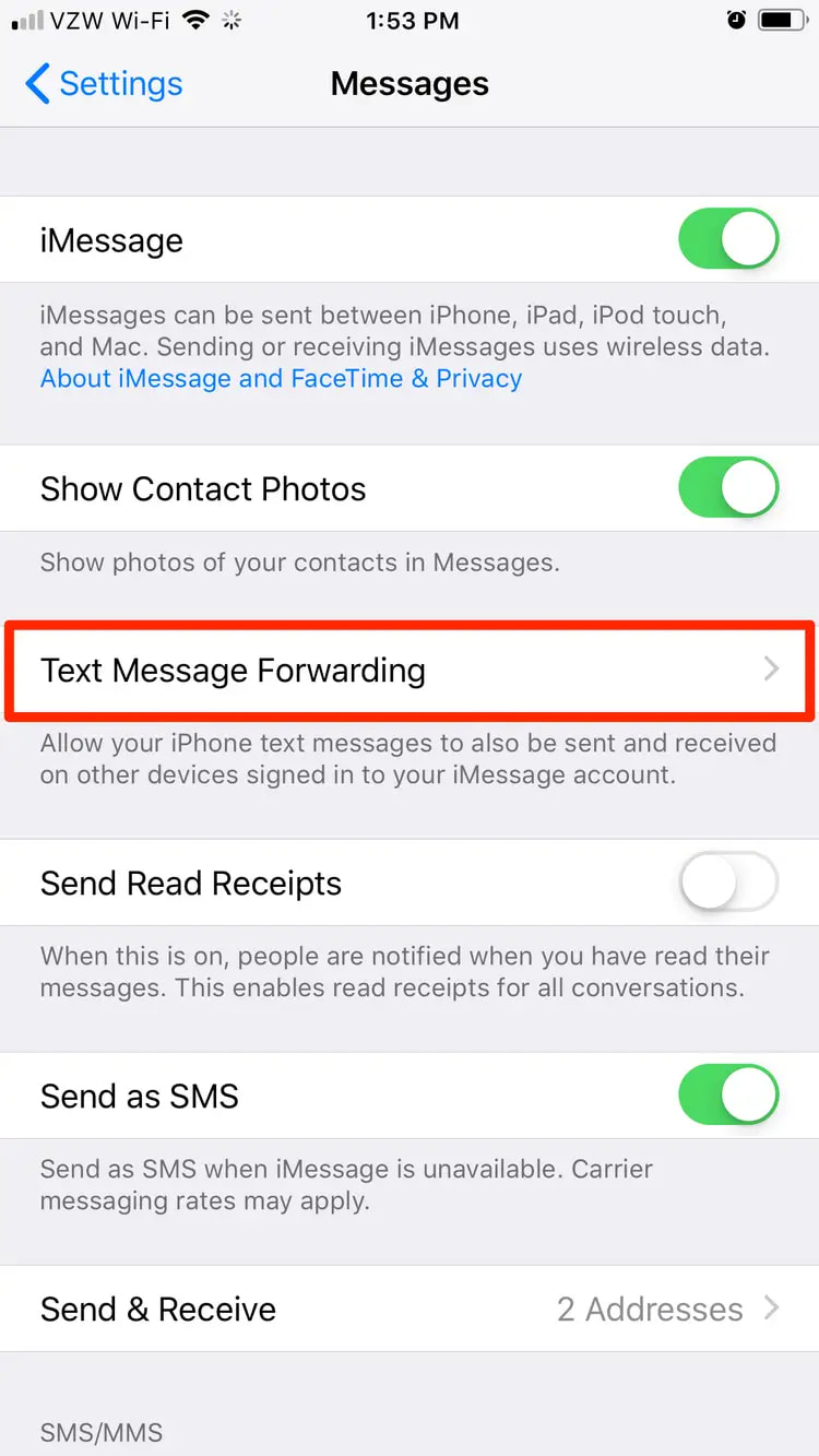 Mac üzerinden iPhone'da Metin Mesajlarını Yedekleyin