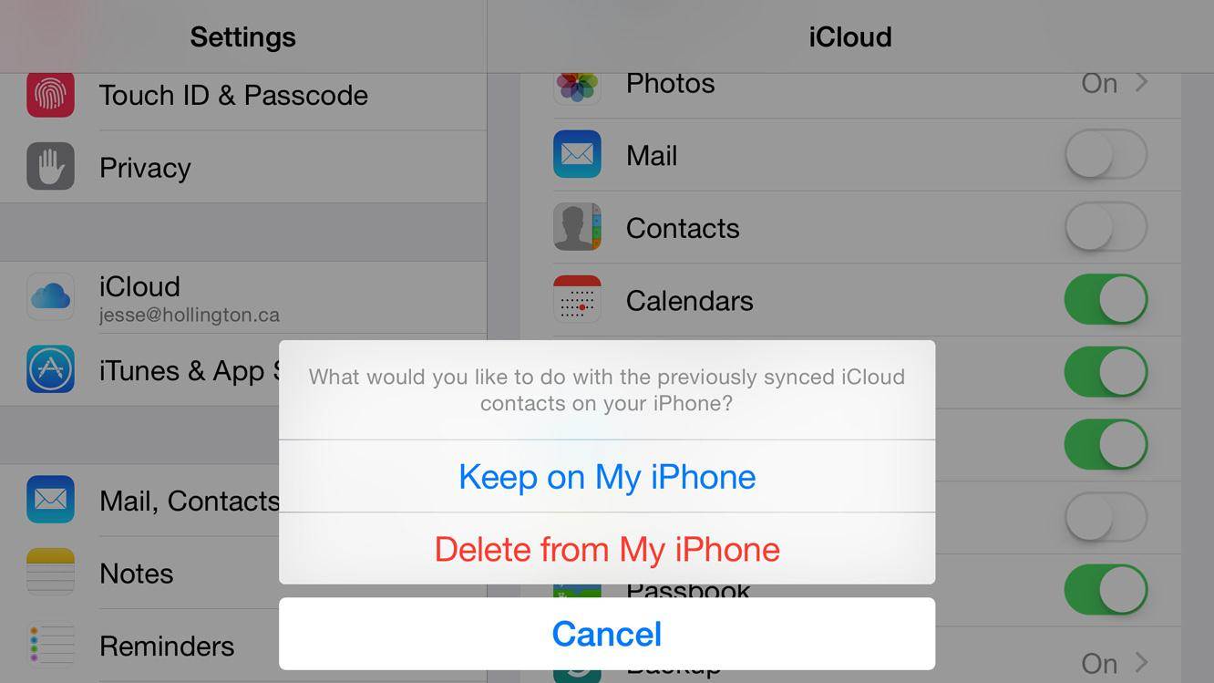 Kişiyi Icloud'dan Sil