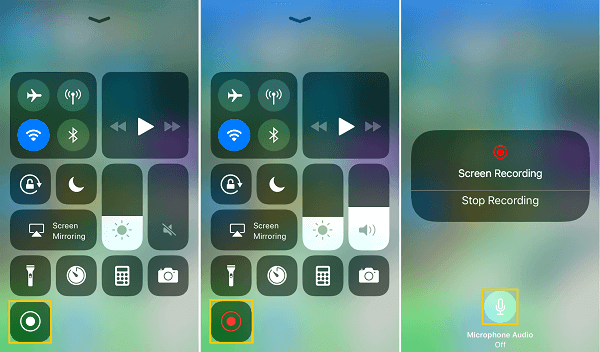 Ios11 Ekranını Kaydetmeye Başlayın