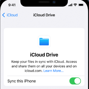 iCloud Drive Yedekleme Ayarlarını Açın