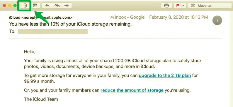 iCloud'da Belirli Bir E-posta Nasıl Silinir