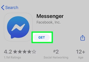Messenger'ı App Store üzerinden yükleyin