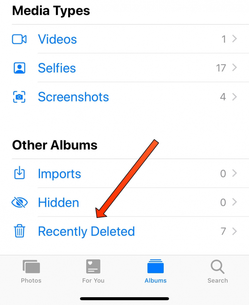 İPhone'un Son Silinmiş Albümünü Kullanarak iPhone'da Silinmiş Snapchat Fotoğraflarını Kurtarın