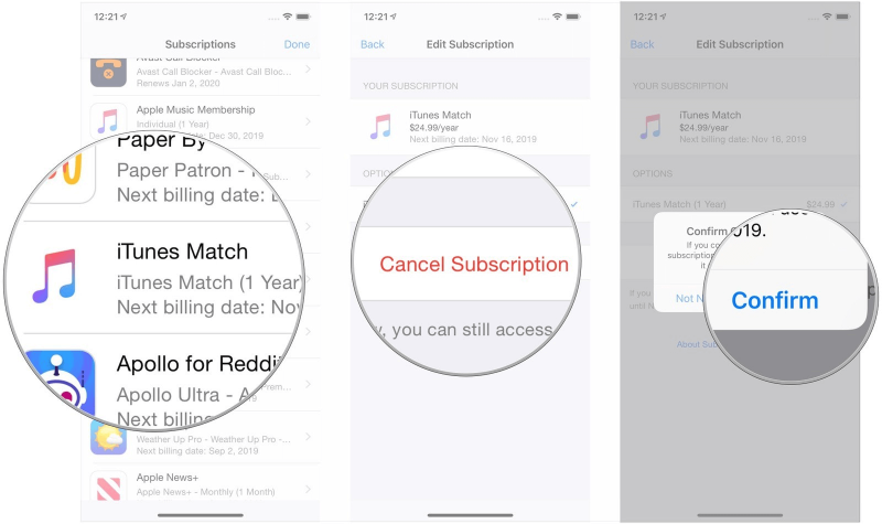 Düzeltmek için iTunes Match'i Devre Dışı Bırakın iPhone'a Müzik Ekleyemiyorum