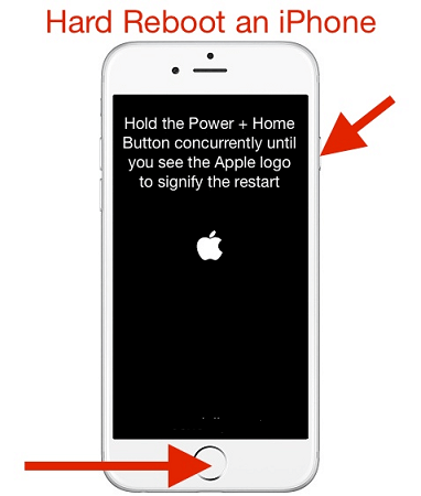 Düzeltmek için Iphone'u Yeniden Başlatmaya Zorlayın