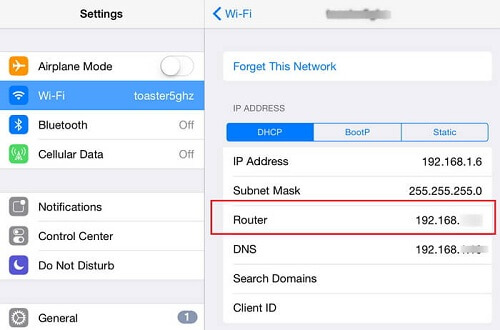 Yönlendirici Üzerinden Iphone'da Wifi Şifresi Alın