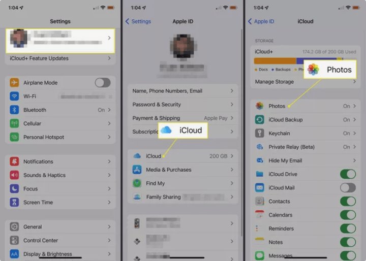İCloud aracılığıyla iPad'inizde iCloud'u Ayarlama