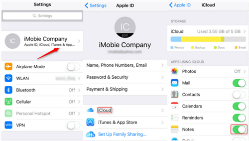 iCloud Sync'i Kullanan iPhone Notları Kaybolan Çözümler