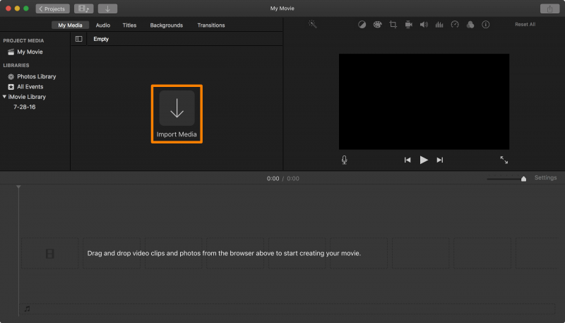 iMovie Kullanarak iPhoto Olmadan Mac'te Slayt Gösterisi Yapın