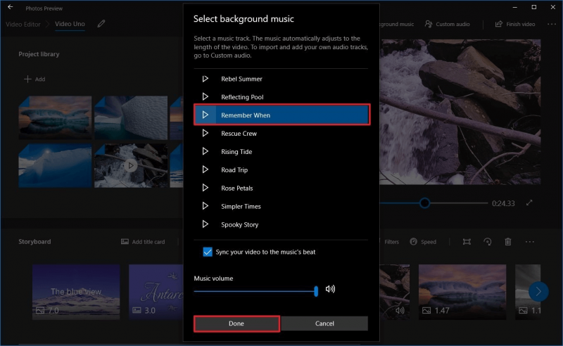 Windows Fotoğraflar Uygulaması ile Video Uygulamasına Müzik Ekleme