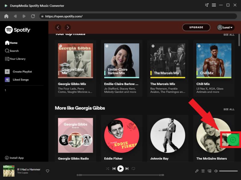 En İyi Spotify Müzik Dönüştürücü Aracı: DumpMedia Spotify Müzik Dönüştürücü - Dosya Ekle