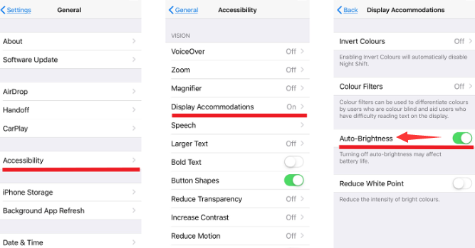 iPhone Pil Performansını Artırmak için iPhone'un Ekran Parlaklığını Azaltın