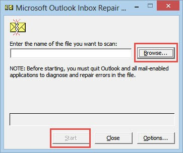 Outlook Yanıt Vermiyor Hatasını Düzeltmek için PST Dosyanızı Düzeltin