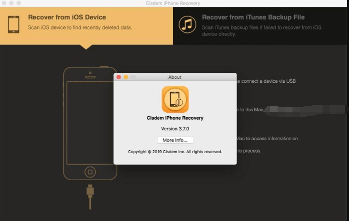 Mac için Cisdem iPhone Recovery Kullanarak WhatsApp Yedekleme