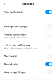 Cihaz Ayarları Üzerinden Facebook Bildirimleri Android'i Kapatın