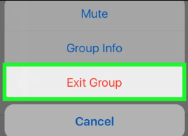 Gruptan Çıkarak iPhone WhatsApp Mesajlarını Sil