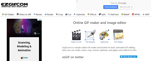 Ezgif Kullanarak Filmi GIF'e Dönüştürün